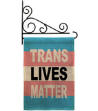 Pride Trans Lives Matter - Support Inspirational Vertical Impressions Decorative Flags HG170128 Made In USA