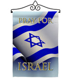 Pray for Israel - Support Inspirational Vertical Impressions Decorative Flags HG170190 Made In USA