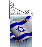 Pray for Israel - Support Inspirational Vertical Impressions Decorative Flags HG170190 Made In USA