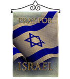 Pray for Israel - Support Inspirational Vertical Impressions Decorative Flags HG170190 Made In USA