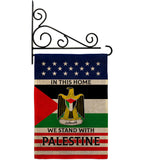 We Stand with Palestine - Support Inspirational Vertical Impressions Decorative Flags HG170193 Made In USA