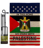 We Stand with Palestine - Support Inspirational Vertical Impressions Decorative Flags HG170193 Made In USA