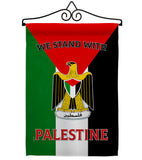 Stand with Palestine - Support Inspirational Vertical Impressions Decorative Flags HG170194 Made In USA