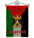 Stand with Palestine - Support Inspirational Vertical Impressions Decorative Flags HG170194 Made In USA