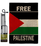 Free Palestine - Support Inspirational Vertical Impressions Decorative Flags HG170196 Made In USA