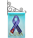 Pray For Cuba - Support Inspirational Vertical Impressions Decorative Flags HG170213 Made In USA