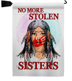 No Stolen Sister - Support Inspirational Vertical Impressions Decorative Flags HG170215 Made In USA