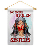 No Stolen Sister - Support Inspirational Vertical Impressions Decorative Flags HG170215 Made In USA