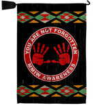 MMIW Awareness - Support Inspirational Vertical Impressions Decorative Flags HG170216 Made In USA