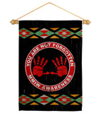 MMIW Awareness - Support Inspirational Vertical Impressions Decorative Flags HG170216 Made In USA