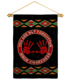 MMIW Awareness - Support Inspirational Vertical Impressions Decorative Flags HG170216 Made In USA