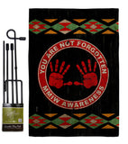 MMIW Awareness - Support Inspirational Vertical Impressions Decorative Flags HG170216 Made In USA