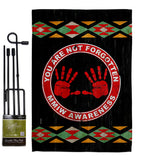 MMIW Awareness - Support Inspirational Vertical Impressions Decorative Flags HG170216 Made In USA