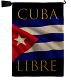 Cuba Libre - Support Inspirational Vertical Impressions Decorative Flags HG170217 Made In USA