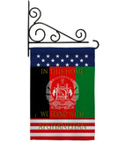 This Home Afghanistan - Support Inspirational Vertical Impressions Decorative Flags HG170218 Made In USA