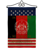 This Home Afghanistan - Support Inspirational Vertical Impressions Decorative Flags HG170218 Made In USA