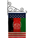 This Home Afghanistan - Support Inspirational Vertical Impressions Decorative Flags HG170218 Made In USA