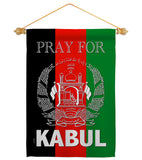 Pray For Kabul - Support Inspirational Vertical Impressions Decorative Flags HG170219 Made In USA