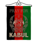 Pray For Kabul - Support Inspirational Vertical Impressions Decorative Flags HG170219 Made In USA