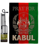 Pray For Kabul - Support Inspirational Vertical Impressions Decorative Flags HG170219 Made In USA