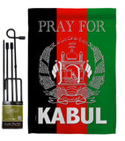 Pray For Kabul - Support Inspirational Vertical Impressions Decorative Flags HG170219 Made In USA