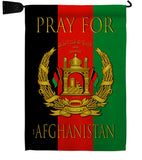 Pray For Afghanistan - Support Inspirational Vertical Impressions Decorative Flags HG170221 Made In USA