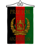 Pray For Afghanistan - Support Inspirational Vertical Impressions Decorative Flags HG170221 Made In USA