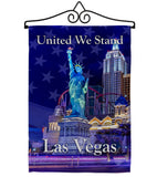 Untied We Stand Las Vegas - Support Inspirational Vertical Impressions Decorative Flags HG192040 Made In USA