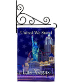 Untied We Stand Las Vegas - Support Inspirational Vertical Impressions Decorative Flags HG192040 Made In USA