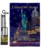 Untied We Stand Las Vegas - Support Inspirational Vertical Impressions Decorative Flags HG192040 Made In USA