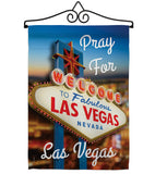 Pray for Las Vegas - Support Inspirational Vertical Impressions Decorative Flags HG192041 Made In USA