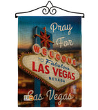 Pray for Las Vegas - Support Inspirational Vertical Impressions Decorative Flags HG192041 Made In USA