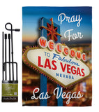 Pray for Las Vegas - Support Inspirational Vertical Impressions Decorative Flags HG192041 Made In USA