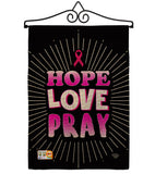 Love for Pink Ribbon - Support Inspirational Vertical Impressions Decorative Flags HG192072 Made In USA