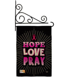 Love for Pink Ribbon - Support Inspirational Vertical Impressions Decorative Flags HG192072 Made In USA