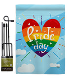 Support Pride Day - Support Inspirational Vertical Impressions Decorative Flags HG192208 Made In USA