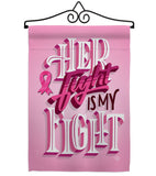 Her Fight is My Fight - Support Inspirational Vertical Impressions Decorative Flags HG192328 Made In USA