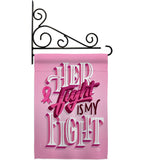 Her Fight is My Fight - Support Inspirational Vertical Impressions Decorative Flags HG192328 Made In USA