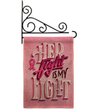 Her Fight is My Fight - Support Inspirational Vertical Impressions Decorative Flags HG192328 Made In USA