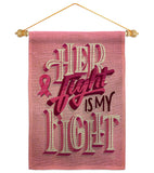 Her Fight is My Fight - Support Inspirational Vertical Impressions Decorative Flags HG192328 Made In USA