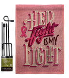 Her Fight is My Fight - Support Inspirational Vertical Impressions Decorative Flags HG192328 Made In USA