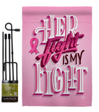 Her Fight is My Fight - Support Inspirational Vertical Impressions Decorative Flags HG192328 Made In USA