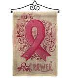 Pink Power - Support Inspirational Vertical Impressions Decorative Flags HG192331 Made In USA