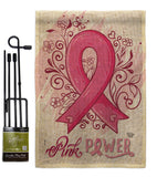 Pink Power - Support Inspirational Vertical Impressions Decorative Flags HG192331 Made In USA