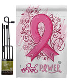 Pink Power - Support Inspirational Vertical Impressions Decorative Flags HG192331 Made In USA