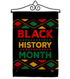 Black History Month - Support Inspirational Vertical Impressions Decorative Flags HG192423 Made In USA