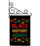 Black History Month - Support Inspirational Vertical Impressions Decorative Flags HG192423 Made In USA