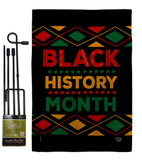 Black History Month - Support Inspirational Vertical Impressions Decorative Flags HG192423 Made In USA