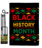 Black History Month - Support Inspirational Vertical Impressions Decorative Flags HG192423 Made In USA