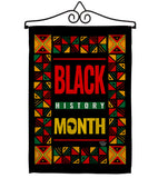 African American History Month - Support Inspirational Vertical Impressions Decorative Flags HG192424 Made In USA